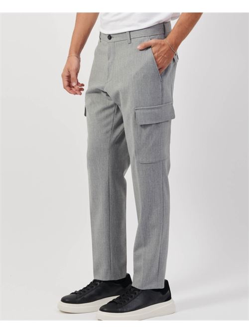 Cargo trousers in mèlange stretch fabric BOSS | 50527941 C-PEPE-CARGO-241.030